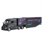 1/32 Tesla Semi Konteinerveok Transpordis&otilde;iduk Veoauto K&otilde;rge Simulatsiooniga Metallist S&otilde;idukimudel Suurep&auml;rane Kodu Lauaarvuti Trendikas Kaunistus Poiss must