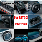 For BYD atto 3 2022 2023 LHD RHD Carbon fiber color Interior Decoration Cover Stickers ABS B