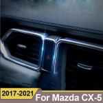 MAZDA CX-5 CX5 CX 5 2017 2018 jaoks Autode Armatuurlaud Topeltvilkumise Hoiatustulede L&uuml;liti Raami Katte Kleebis Sisekujundus ABS Silver