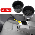 1 Pair Rubber Car Cup Holders car Rear Center Console Cup Holder Insert Car Organizer Mug Holder Decor for Ford F150