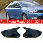 Skoda Rapid 2011 2012 2013 2014 2015 Autole Tagumine K&uuml;lgpeegli Kate Tiiva Kate V&auml;lisuksede Korpus Kest Liist Kleebis Glossy Black