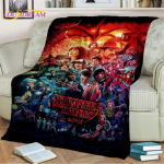 Stranger Things tekk Demodogs Cartoon Flanell tekk &Otilde;udustekk elutuppa Diivanvoodi lastele Kingitus Kodukaunistus 150x200cm