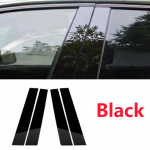 VW Volkswagen Golf 5 Tarvikud 2003-2009 2007 4 tk Must Keskposti Akna Liistukatted B C-posti Kleebised Tarvikud must