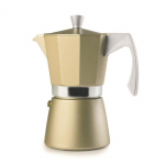 Cafeti&egrave;re &agrave; Expresso - Ibili - Evva Golden - 6 Tasses - 300 ml - Fonte d'Aluminium - Induction