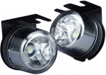 PIAA Mootorratta Abivalgusti 12V LED S&otilde;iduki Kontrolli Komplekt MLL6 Lambiga, LED, 6000K, 2W, Stiilne Valgustus, IPX6, Vastav, 2, must
