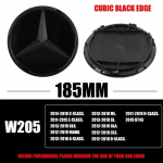 3D 185MM 205MM Esiv&otilde;re T&auml;helogo Embleem M&auml;rk Autotarvikud Mercedes-Benz C/B/E Klassi W206 W253 W213 GLC GLE V Klassi jaoks