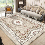 Euroopa stiilis luksuslik vaip elutupp lillemustriga kaunistus magamistuba suured vaibad diivaniala libisemisvastane kergesti puhastatav p&otilde;randamatt 160cm x 230cm gray