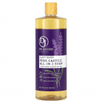 dr. Jacobs Naturals, Botaaniline puhas kastillseep, Lavendli eeterlik &otilde;li, 32 untsi (946 ml)