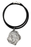 Central Asian Shepherd Dog - Necklace with dog, silver-plated pendant for dog fan, unique jewelry by Art-Dog brand h&otilde;be