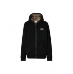 Burberry S&uuml;gis/Talv 22 Monogramm LOGO Prindiga Hupparid Meeste Must L