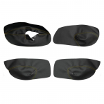 Ainult vasak-/parempoolse roolimisega 4-ukseline auto VW Golf 4 MK4 Bora Jetta 1998-2005 k&auml;etoe paneeli mikrokiust nahast kate LHD Black-yellowline