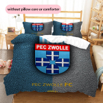 PEC Zwolle Muster Voodipesu Tekikott Komplekt Kodu Kaunistamine Kingitus (1 * tekikott + 2 * padjap&uuml;&uuml;ri ilma s&uuml;damikuta) 135x200cm