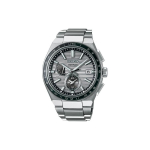 SEIKO p&auml;ikeseenergia kvartsliikumisega titaanrihmaga k&auml;ekell Meeste k&auml;ekellad Hall sihverplaat SBXY043 SBXY043 Gray Dial