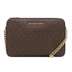 Michael Kors Mk Jet Set Pikk Vintage Monogramm Logo Kett Kaamerakott Naiste &Otilde;lakott Pruun 35F8GTTC3B-BROWN Basic Set (Bag+Dust Bag)