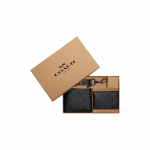 Coach 3-in-1 rahakott 11 Klassikaline Monogramm Kaetud L&otilde;uend Komplekt Meeste Rahakotid Must CS434-N3A Black