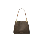 Michael Kors Mk Kensington Volditud T&otilde;mblukuga Kunstnahast &Otilde;lakott Naiste &otilde;lakott Tume-Pruun 30F3G8KT7B-252 Basic Set (Bag+Dust Bag)