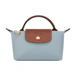 Longchamp Le Pliage Mugav kl&otilde;pskinnitusega Taaskasutatud Pol&uuml;amiidist L&otilde;uend K&auml;sikott Naiste kott Sinine Pruun 34175089P80 Basic Set (Bag)