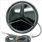 Autokleeps 2026 Uus Benz Auto Esiv&otilde;re Logo Valguspeegli pind LED-m&auml;rk Embleem Helendav Dekoratiivne Tuli Mercedes Ben'i jaoks White light
