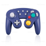 Bluetooth-iga &uuml;hilduv Gamecube'i kontroller NS Switch 2/Switch konsoolile M&auml;ngupult Steam/Android/PC jaoks Pulkpult Turbo funktsiooniga sinine