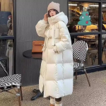 Must talvejope naiste paks puuvillane parkjakk Korea &uuml;lisuured lahtised kapuutsiga mantlid Naiste vabaaja pikk mantel L beež