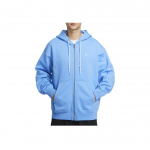 Nike Solo Swoosh Moodne Mitmek&uuml;lgne Kapuutsiga T&otilde;mblukuga Fliis Pikkade Varrukatega Jakk Huppar Meeste Jakk &Uuml;likoolisinine Valge DR0403-412 XL