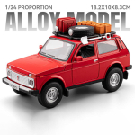 1:24 vene LADA NIVA WILD VERSIOON Maastikus&otilde;iduk Sulamist Metall Valatud Mudelauto Kodu Kaunistus & Kollektsioneeritavused Hobi V&auml;ljapanek punane