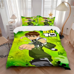 3-osaline voodipesukomplekt Ben 10 Alien Force Sisaldab 1 tekki + 2 padjap&uuml;&uuml;ri, ilma padjat&auml;ideteta, pehme ja mugav,a0909210 135x200cm