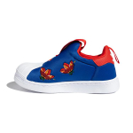 Adidas Originals SUPERSTAR 360 C Slip Resistant Low top Skateboard Shoes Blue Red White Children Aged 3 7 Years Old FY2510 31.5 blue
