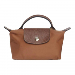 Longchamp Le Pliage 17 L&uuml;hikese k&auml;epidemega klapiga lukuga kosmeetikakott Pelmeenikott Sidurikott Kandekott Naiste kotid Brandy 34175089504 Brandy