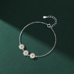 925 Sterling H&otilde;be Lihtne Karikakra Lille Ehtega K&auml;ev&otilde;ru Naistele Temperament Ehted Aksessuaarid 19cm
