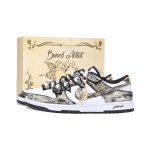 Nike Dunk Gold Rush Kulumiskindlad Madalad Lauakate Kingad Unisex Must Valge Kuldne HF5441-100(Team724-) 35.5