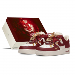 Nike Air Force 1 Karp, Pulmasussid, &Otilde;nnelik Draakon ja F&ouml;&ouml;niks Polsterdus Libisemisvastased Madalad Rula Kingad HF1058-133(Team1993-S-BOX) 40