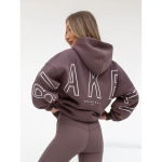 Naiste dressipluusid Must kapuutsiga pullover Suure t&auml;heprindiga L&otilde;tv l&otilde;ige Uus Mugav Vabaaja t&auml;navarietus Minimalistlik stiil Igap&auml;evane kandmine L gray