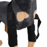 Uus Koera k&uuml;&uuml;narnuki tugi-kaitsja Lakkumisvastane Haav Pehme Hingav Valu leevendus &Otilde;la tugi K&uuml;&uuml;narnuki varrukad Padjad Koera k&uuml;&uuml;narnukile (Black,S(for 3.5-7.5kg)) must