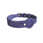 Ehtsa nahaga koerarihm koos Apple AirTagi hoidjaga Eemaldatav j&auml;lgimisrihm lemmikloomadele Koeratarvikud v&auml;ikestele koertele Rakmed (Purple,S Neck 29-36cm) lilla