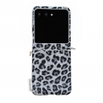Moodne klappleopardimustriga telefoni&uuml;mbris Motorola Razr 70 60 50 Ultra 60Pro jaoks K&auml;epael Diagonaalne Ristrippuv K&ouml;is Kaitsekate For Razr 70 Ultra must