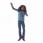 Bob Marley Reggae Muusika Asutaja PVC Kuju M&auml;nguasi Kogutav Laulav Skulptuur Nukk 18cm