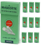 Sigaretifiltrid Mascotte Extra Slim 5,3 mm 126 tk x 10