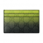 GUCCI Kaetud Kangast Kaardihoidja Meeste Laim Must Basic Set (Bag + Dustproof Bag)