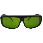 750-850nm OD6+ 850-1100nm OD8+ IR Laserkaitseprillid Silikoonraamiga Silmade Kaitsmiseks (Green,safety glasses) roheline