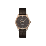 Mido Belluna Automaatne Mehaaniline Kell Veekindel Pruun T&auml;hik Nahkrihm Meeste kellad M027.407.36.080.00 Regular Watch Box black