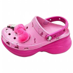 Crocs &times; Hello Kitty Bae Klomp Armas Moodne Platvorm K&otilde;rgendav V&auml;litingimustes Hingav Klomp Naistele Roosa 211199-90H 33-34