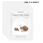 FoodaHolic Nature nahamask teoga 23ml X 10 tk - Taastav ja pinguldav n&auml;omaskilehtede komplekt naha elastsuse jaoks (10 lehte)