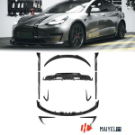 Tesla mudel 3 (2018-2023) Turbiini stiilis s&uuml;sinikkiust tagumine difuusor ja esiliist Meya