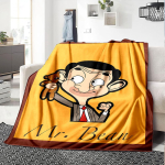 1 tk Mr Beani &uuml;mber maailma flanellitekk &uuml;lipehme armas mugavustekk reisimiseks voodipesu diivanile diivanile tekk Y73043 180cmx230cm