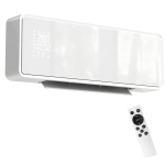 Seinale kinnitatav 2000W keraamiline elektrik&uuml;te, ventilaator, termostaat, taimer, kaugjuhtimispult, klaaspaneel, valge 54 x 18.7 x 12.3 cm valge