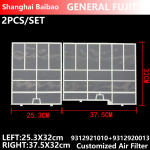 Kliimaseadme filter Fujitsu Generalile Originaal Kohandatud AC Mini Split t&uuml;&uuml;pi Kliimaseadme Tolmuekraani Osad 2PCS 253X320 375X320