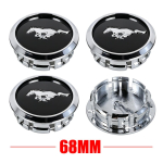4 tk 68 mm auto velje keskmised katted Embleem Autorehvi veljekatted Tarvikud Ford Mustang Focus Fiesta Mondeo Kuga Ranger Shelby jaoks gray