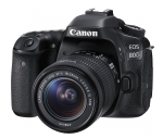 Canon digipeegelkaamera EOS 80D Objektiivikomplekt EF-S18-55mm F3.5-5.6 IS STM Kaasas EOS80D1855ISSTMLK must