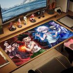 Anime Hunter x Hunter V&auml;rviline hiirematt Suur m&auml;ngulaua padi Libisemiskindel S&uuml;learvuti Tahvel Suur hiirematt XXL Mat Mini PC M&auml;ngumatt Lukustatud servaga 50cmx100cm(19.6x39.4inch)